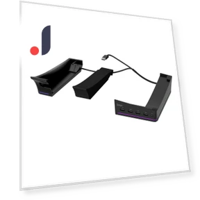 RGB Horizontal Console Stand with 14 Lighting Modes and 4 USB Hubs — Mounts & Stands, FourAll