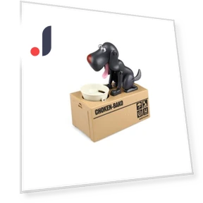 Robotic Money Box for Dogs — Savings & Piggy Banks, Worry free storage