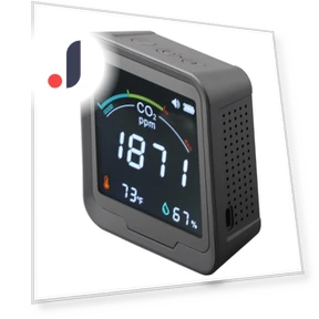 Smart WiFi Tester for CO/CO2 — Air Quality Monitors, White Dream