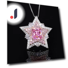 Smart Women's Necklace with Star and Flower Pendant — Smart Jewelry, JEWEL HOME