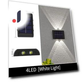 Solar LED Wall Light — Garden Illumination, Stylish smart home