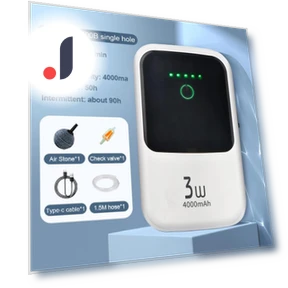 Ultra-Quiet Aquarium Oxygen Pump with USB Charging — Air Pumps, SDS003