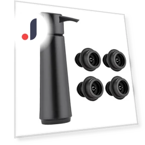 Vacuum Wine Saver with 4 Stoppers — Wine Accessories, House & Kitchen
