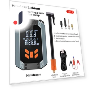 Wireless Lithium Tire Inflator and Jump Starter — Jump Starters, JOHO