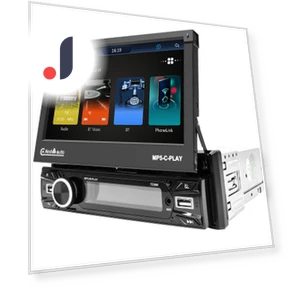 7-inch Wireless Android Auto CarPlay 1Din Video Multimedia MP5 Player — Stereo Receivers, Reakosound