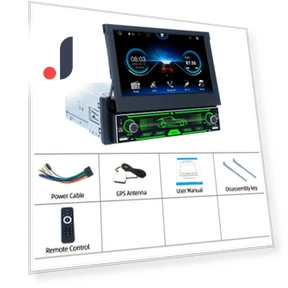 Android Car Radio with Foldable Touchscreen — Stereo Receivers, Home Of Auto Parts