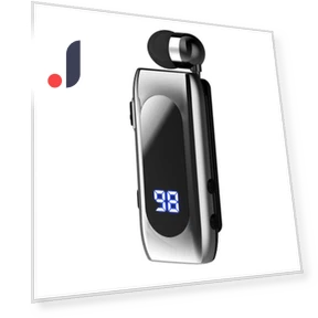Bluetooth-Compatible Headset with Retractable Cable Lavalier V5.2 — Accessory Kits, NailArt