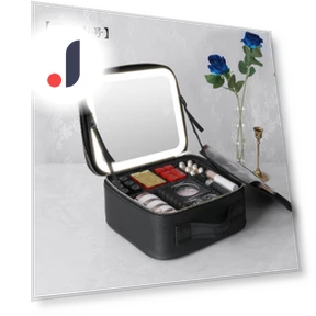 Smart LED Cosmetic Bag with Mirror — Cosmetic Cases, Makeup Kits