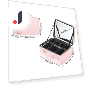 Smart LED Cosmetic Bag with Mirror — Cosmetic Cases, Elegant Living House