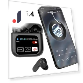 Touch Screen ANC Wireless Earbuds — In-Ear Headphones, Junmaocun