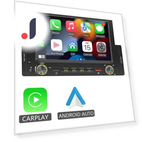1din CarPlay Android Auto Car Radio — Stereo Receivers, Cars Auto Home