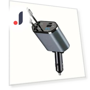 4-in-1 100W PD Fast Car Charger with Built-in Cables — Chargers, NyPhoenix Auto