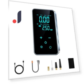Car Tire Pump with LED Emergency Lights — Tire Inflation Solutions, Optimized General