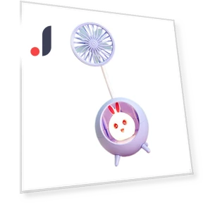 Compact Portable Fan with Color-Changing Light — Portable Cooling Solutions, craftDIY