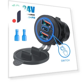 Dual QC 3.0 + PD Car Charger — Chargers, Cars Auto Home