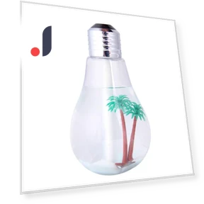 LED Night Light Humidifier with Fine Mist Air Freshener — Air Moisturizers, Refreshing Home