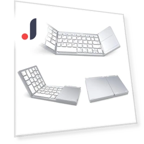 Portable Mini Foldable Bluetooth Keyboard with Touchpad — Keyboards, A powerful man