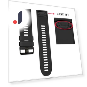 Quick-release silicone watch strap — Smartwatch Accessories, WHOP-A1