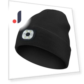 Rechargeable Knitted Beanie with LED Lighting — Beanies, Smart Mouse