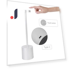 Rechargeable Touch Metal Desk Lamp — Lighting Accessories, Your Warm Home