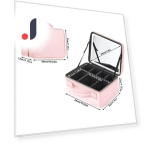 Smart LED Cosmetic Bag with Mirror — Cosmetic Cases, Makeup Kits