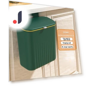Wall-mounted trash bin 9L for kitchen cabinet storage — Kitchen Cans, Dongfang HOME C