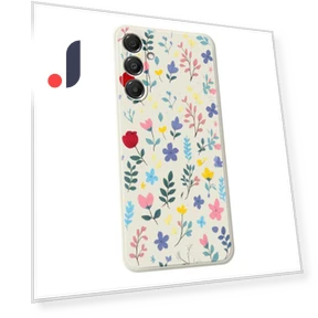 Colorful Flower Branches Pattern Printing Straight Edge TPU Phone Back Cover — Back Covers, Smartwatch 2025