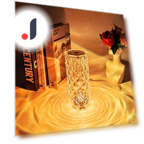 Crystal Table Lamp — Desk & Table Lighting, Flower Love