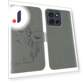 Feather Imprint PU Leather Wallet Phone Cover — Flip Cases, Smartwatch 2025
