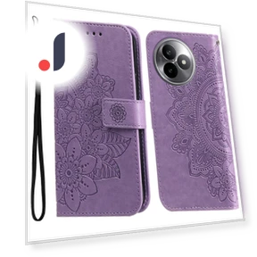 Flower Pattern Phone Case with Wallet Stand — Phone Accessories, Smartwatch 2025
