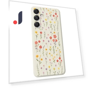 Flowers and Grass Pattern Printing Straight Edge TPU Phone Back Cover — Back Covers, Smartwatch 2025
