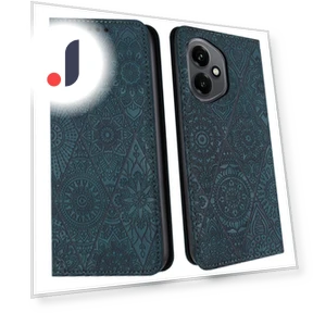 Imprinted Flower Wallet Stand Leather Phone Cover — Smartwatch Protectors, Smartwatch 2025