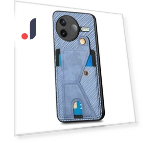 Leather Back Cover with K-shaped Stand — Phone Accessories, Smartwatch 2025