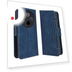 Leather Case Phone Wallet Cover with Multiple Card Slots — Basic Cases, Smartwatch 2025