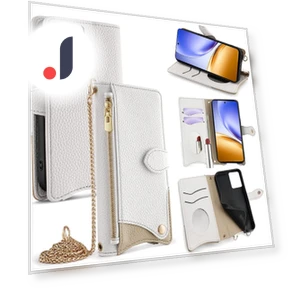 Leather Case Wallet Stand Cover with Chain Strap — Phone Accessories, Smartwatch 2025
