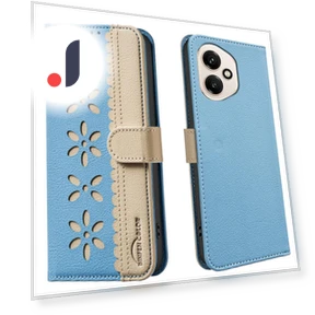 Leather Phone Case with Floral Pattern — Flip Cases, Smartwatch 2025