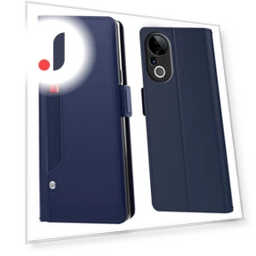 Leather Phone Case with Stand, Card Holder, and Mirror — Smartwatch Protectors, Smartwatch 2025