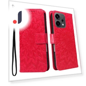 Leather Wallet Case with Sunflower Embossing — Flip Cases, Smartwatch 2025