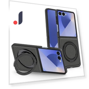Magnetic Case Carbon Fiber Texture PU+TPU Kickstand Phone Cover — Bumpers, Smartwatch 2025