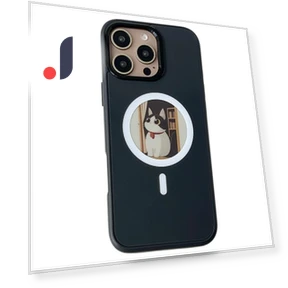 Magnetic Case with NFC DIY Customizable Round Screen Smart E-Ink Phone Cover — Protective Covers, Choices Samsung Cases