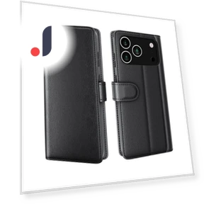 Split Leather Phone Cover with Wallet Card Slot — Basic Cases, Smartwatch 2025