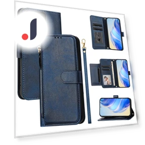 Zipper Pocket Multiple Card Slots Leather Phone Cover — Basic Cases, Smartwatch 2025