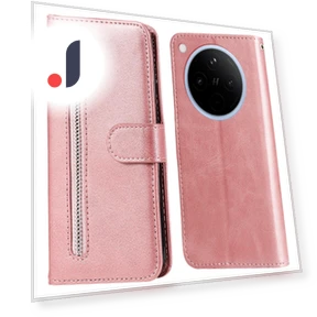 Zipper Wallet Calf Texture PU Leather Phone Cover — Sleeves, Smartwatch 2025