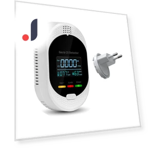 4-In-1 Gas CO Alarm Detector With Temperature Humidity LCD Display — Gas & CO Detectors, yieryi