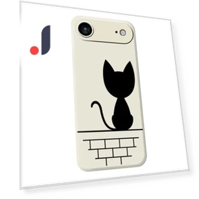 Air Case Black Cat on the Wall Pattern Printing Straight Edge TPU Phone Back Cover — Back Covers, Smartwatch 2025