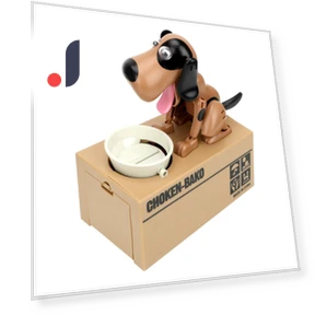 Automated Cartoon Robotic Dog Coin Bank — Savings & Piggy Banks, Home Furnishing Department Mall