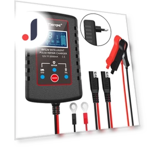 Automatic Float Charger for Motorcycle, Lawn Mower, Smart Battery Charger with Multiple Protections — Chargers, Home Furnishing Department Mall
