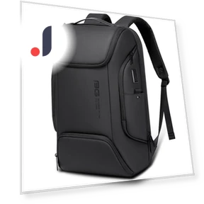 Business Smart Backpack with USB Charging Port — Laptop Backpacks, Leather bag