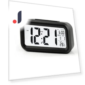 Digital Alarm Table Clock with Calendar — Alarms & Clocks, Home Furnishing Department Mall
