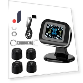 Digital Auto Security Alarm Systems USB TPMS External Tyre Sensors Mini Car Tire Pressure Monitoring System LCD Display — TPMS Sensor Replacements, Home Textile Home Decoration